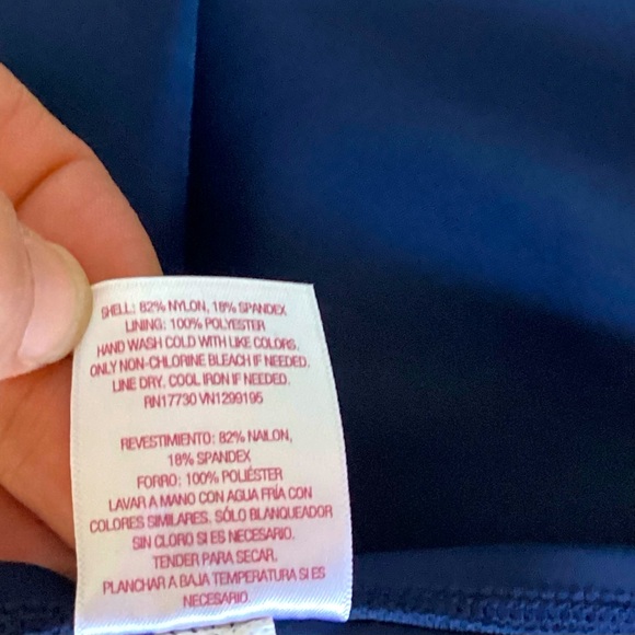 2/$30 💥 Merona swimming suit navy blue skirt - Picture 6 of 8